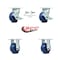Service Caster 4 Inch Solid Polyurethane Caster Set with 2 Brakes/Swivel Lock 2 Rigid SCC SCC-30CS420-SPUB-TLB-BSL-2-R-2 - alternate 3